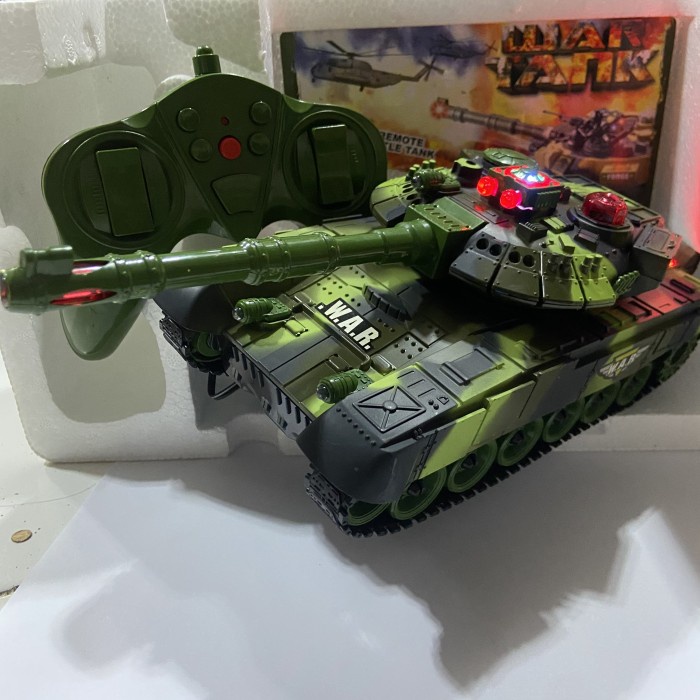 BARANG TERLARIS RC TANK REMOTE CONTROL TANK MILLITARY ARMY TANK WAR TANK BESAR MAINAN MOBIL REMOTE
