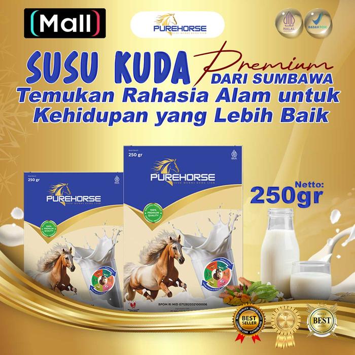 

SUSU KUDA BUBUK PURE HORSE DARI SUMBAWA 250GR/BOX TERLARIS