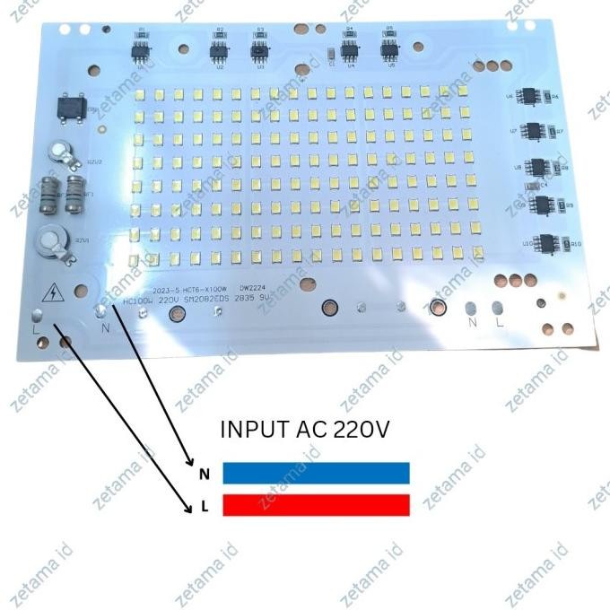 Modul LED Lampu Sorot Pcb Board Mesin Lampu Sorot Refill 220V AC