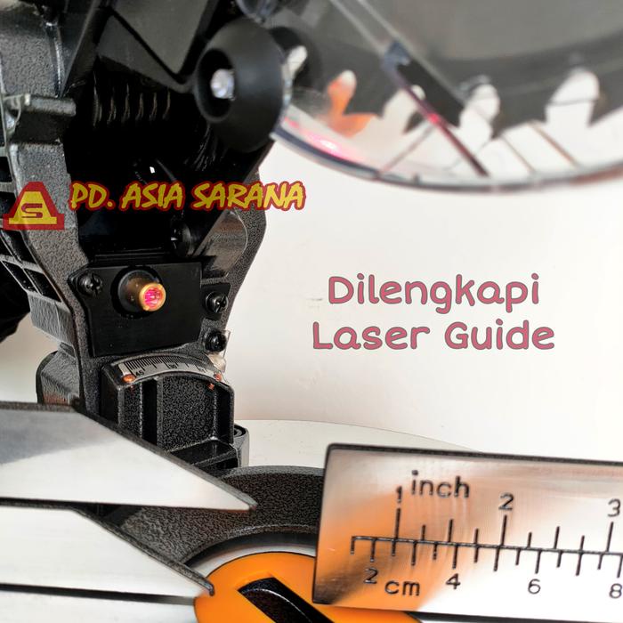 Cordless Mitre Saw 8" Inch INGCO CMS2001 Mesin Miter Aluminium P20S