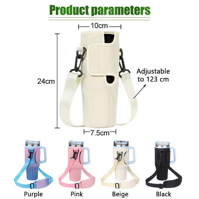 PREMIUM Tas Botol Minum Tas Jaring Botol Minum Selempang Unik