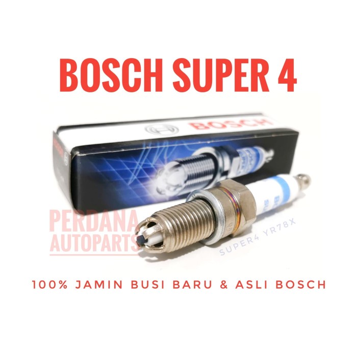 Busi Wuling Confero Asli BOSCH Super4 (Elektroda Cabang 4)