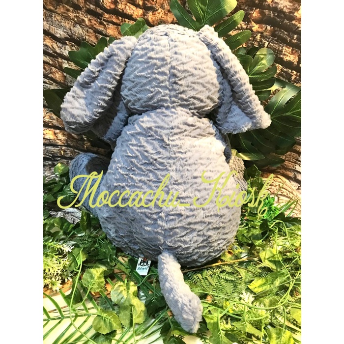 Promo Terbatas Jellycat Fuddlewuddle Elephant Huge / Boneka Gajah Biru Besar Aman