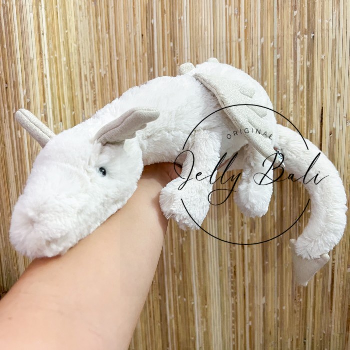 Sale Terbatas Jelly-Cat Original Snow Dragon Large Medium Original New Boneka Naga Putih White Jelly