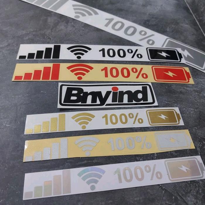 

Sticker Stiker Sinyal Hp Wifi Baterai Cutting
