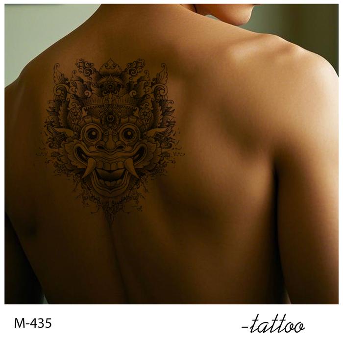 Zoar-Y77 Stiker Tato Temporary Semi PermanenHewanTahan Lama Tattoo Menempel Dekorasi Seni Untuk Pria