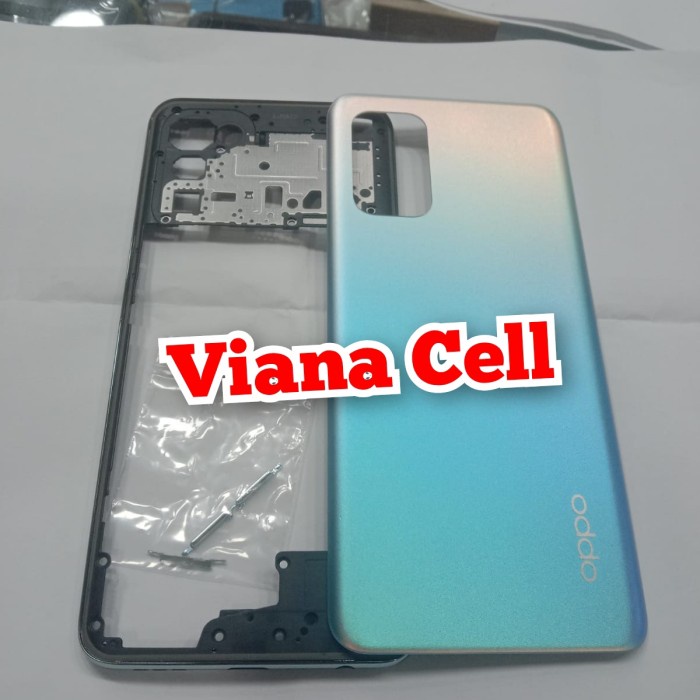 bazel + backdoor oppo reno 6 4G bezel backdor kesing casing housing reno 6 4G