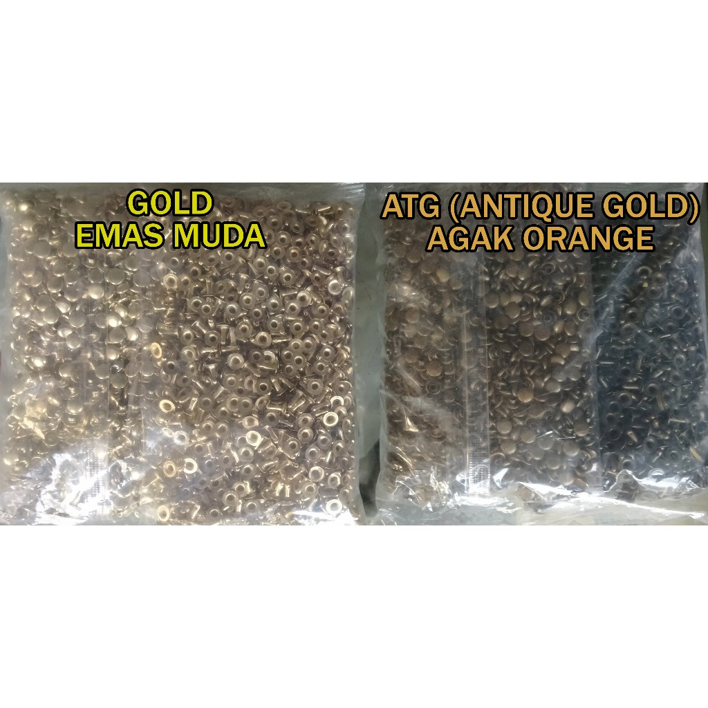 Terlaris Paku Keling diameter 6mm s/d 14mm centang cetet rivet kancing jamur 1 kepala A1000 106 810