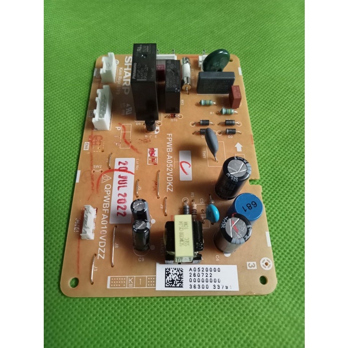 Modul Pcb Kulkas 2 Pintu Sharp 5 kabel Socket Original