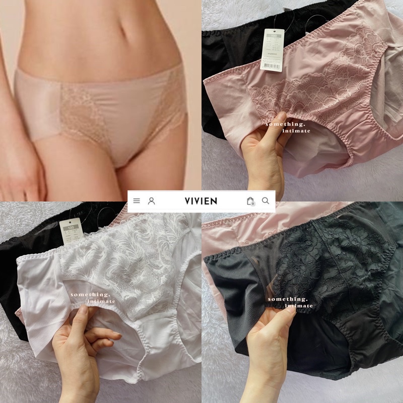 VIVIEN Rosebud Nanafit Highwaisted Lace Panty Underwear CD Tinggi Wanita HW Semi Corset Celana Dalam