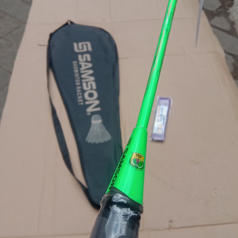 DISKON COD RAKET BADMINTON ORIGINAL SAMSON MODEL TERUSAN BERLOGO PBSI