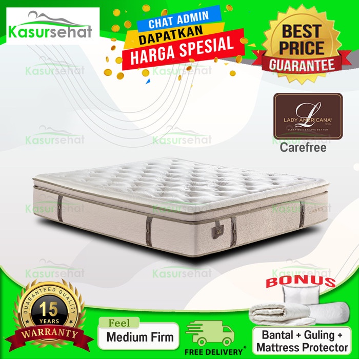 Lady Americana Kasur Springbed Carefree - Hanya Kasur 180X200