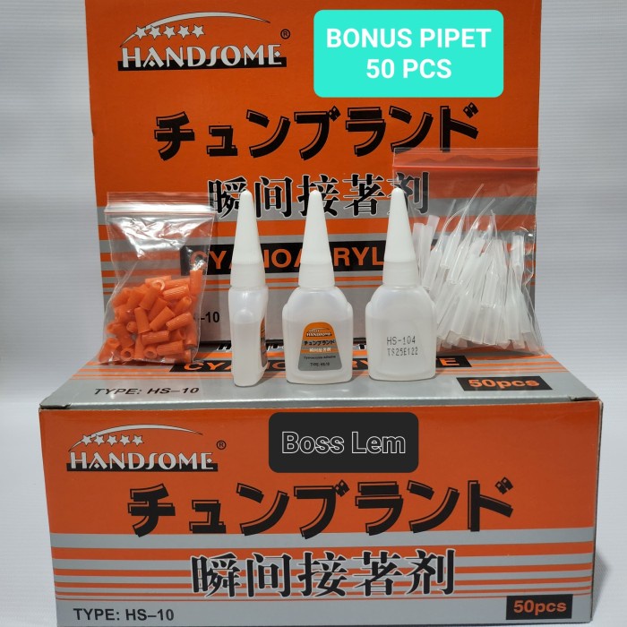 

Lem Korea/Lem Handsome HS-10 Skat/Lem Serbaguna @50 Pcs
