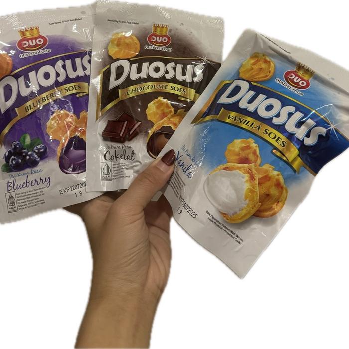 

DUOSUS 35gr (1 DUS 30pcs) - SOES ISI, Cemilan, snack, sus, duosus, snak viral Food Makanan Manis