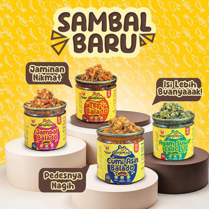 

Rempaholic - Paket Hemat Sambal Isi 3 - Bebas Pilih Varian Sambal - 170gr Makanan Instan Kaleng