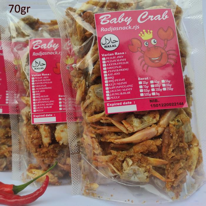 

BABY CRAB CRISPY KEMASAN 70gr RADJASNACK Snack Food