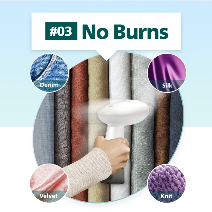 Setrika Uap Handheld STH1010 Putih - Setrika Uap Ringan, setrika uap, setrika uap listrik, strika