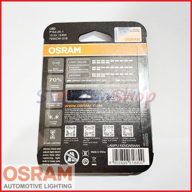 JTTOP" LAMPU LED M5 T19 SEPEDA MOTOR OSRAM