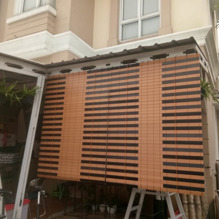 Tirai Kayu Dan Krey Pvc #Gordeng#Kayu#Tirai#Pvc#Gordeng#Outdoor# Best