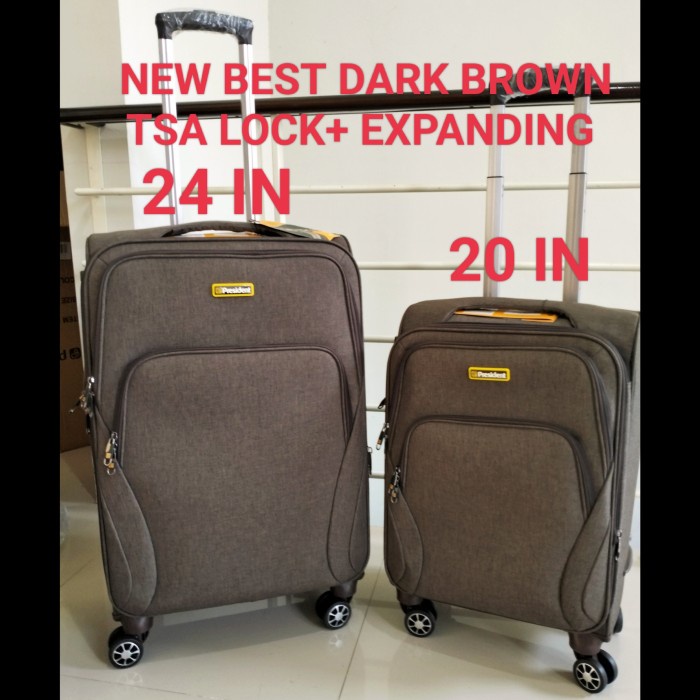 KOPER KAIN PRESIDENT 24 INI BAGASI RODA 4 TSA EXPAND