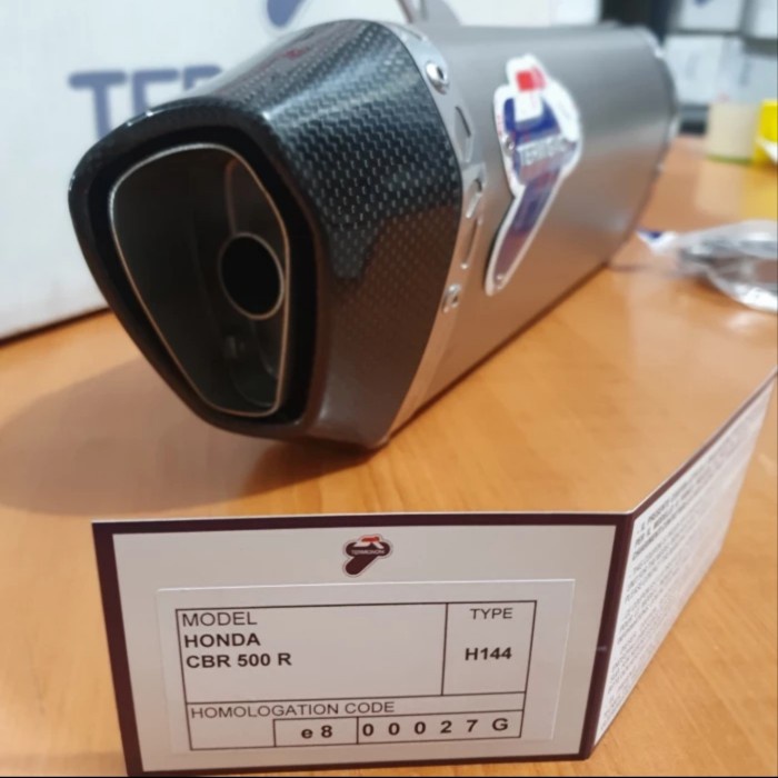 Terbaik Termignoni Knalpot Slip Oncb500F / Cbr500 / Cb500X