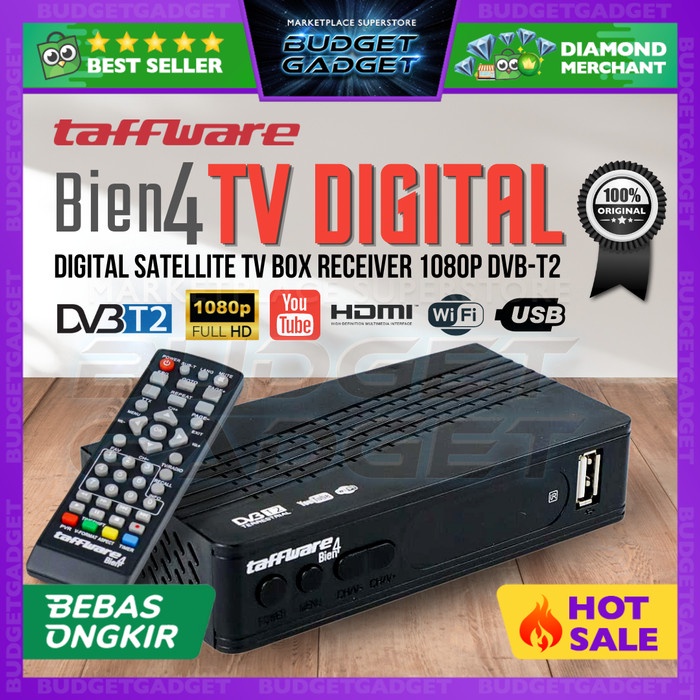 Set Top Box TV Digital Taffware Bien4 Digital DVB-T2 H.264 1080P