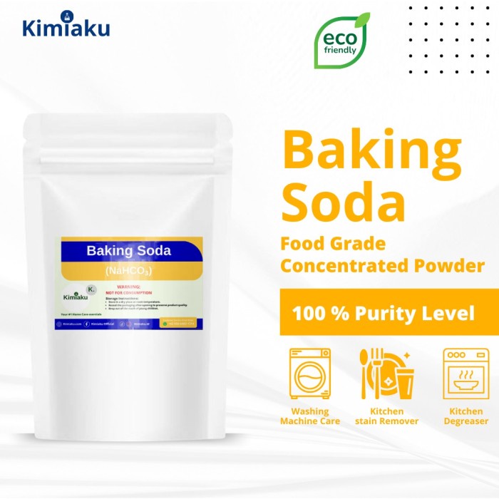 Ready Stok" Baking Soda - Sodium Bicarbonate / Pembersih Serbaguna / Soda Kue 500G