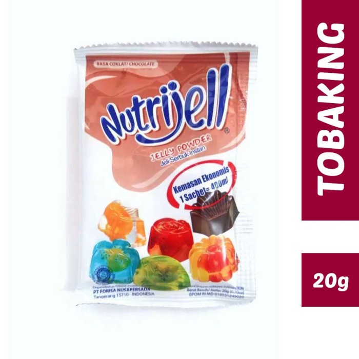 

Ready Stok" Nutrijell Coklat 20Gr