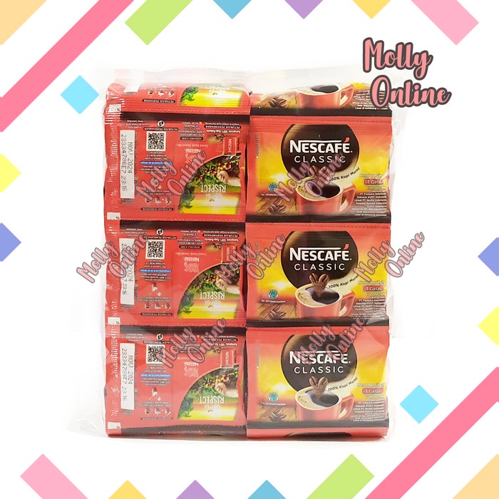 

Grosir Nescafe Classic Sachet 2gr Karton Instant Coffee Kopi Box
