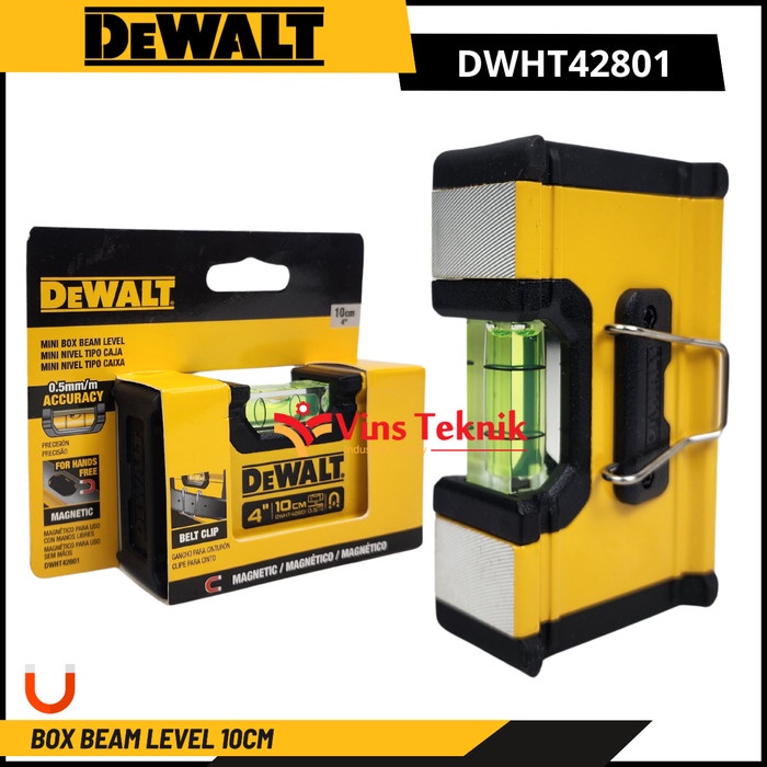 DeWalt DWHT42801 Waterpass Mini Magnetik 100mm