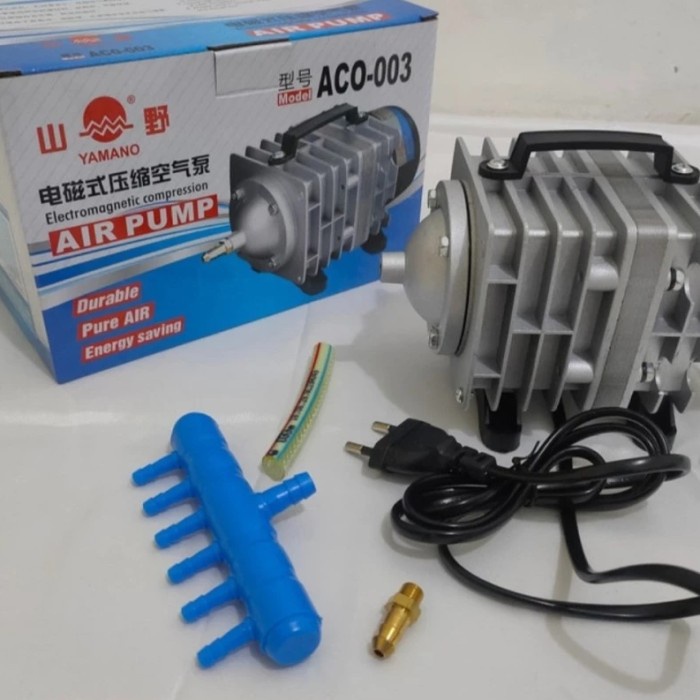 mesin pompa aerator kolam koi yamano aco 003 mesin gelembung udara