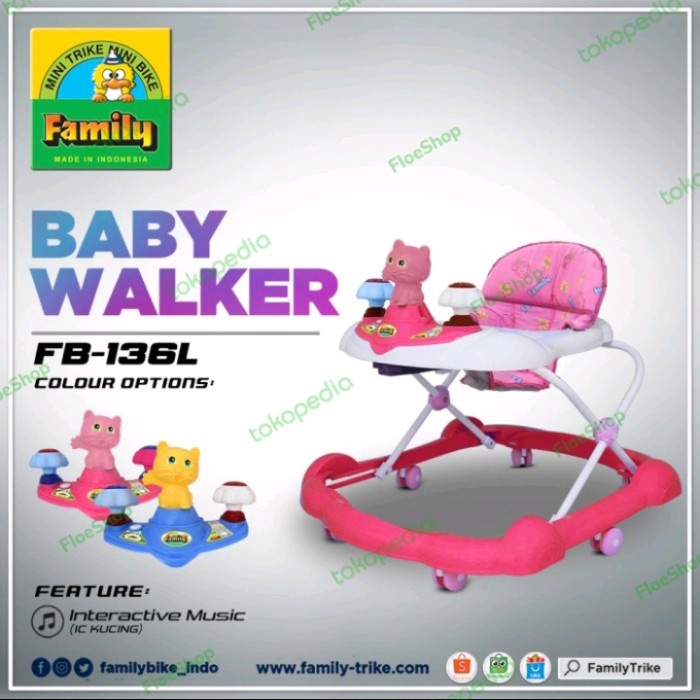 Baby Walker Faly 136 -Roda Buat Berjalan Bayi Faly-Box bayi Faly