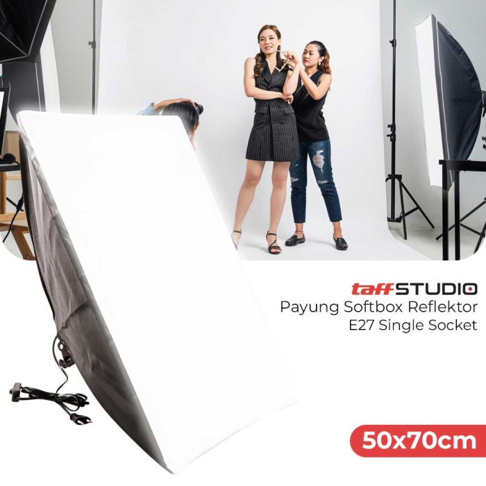 

Langsung Checkout!!! Payung Softbox Rlektor 50x70cm E27 Single Socket - CL-RT50 Warna Hitam