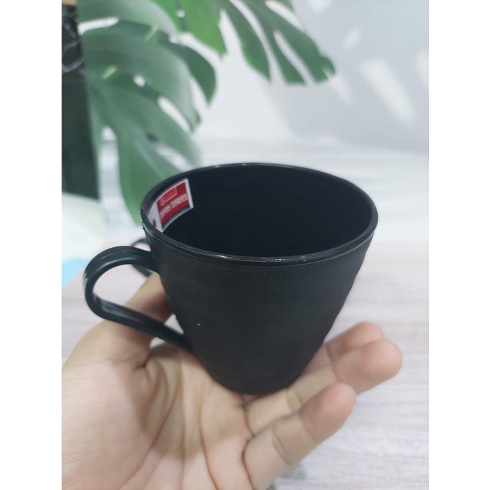 MURAH Gelas Cangkir 1 Lusin isi 12 pcs Cangkir Kopi Jadul Kecil Hitam set 12 pcs ukuran mini Cangkir
