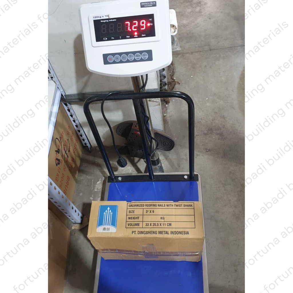 HJK Paku Seng Curah Ukuran 2"Inch Polos 3"Inch Ulir Paku Seng Isi 7KG