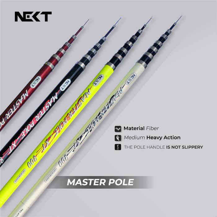 Ready Tegek Pancing Next Master Pole Fiber - Bisa Untuk Bendera