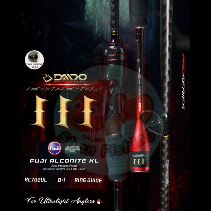 Ready Joran Bait Casting Daido Emperor Gen III 702 UL