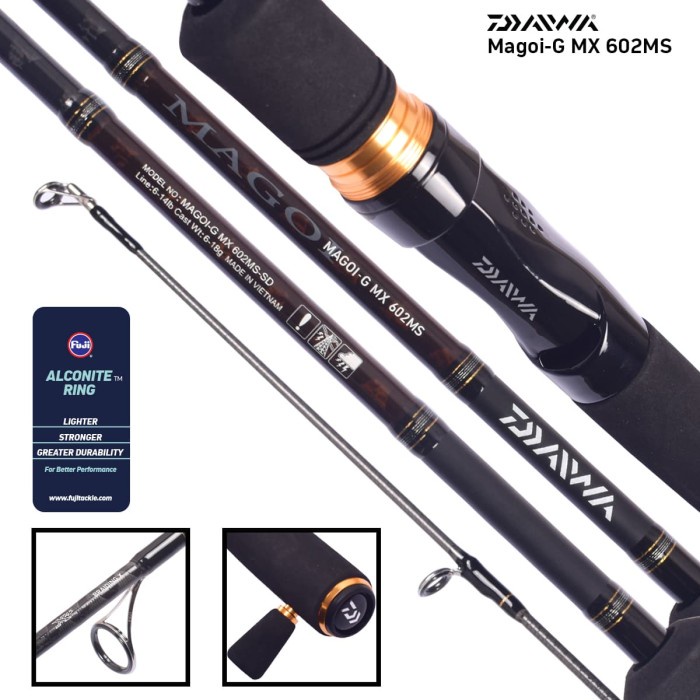 Ready Joran Spinning Daiwa Magoi G MX 602 MS