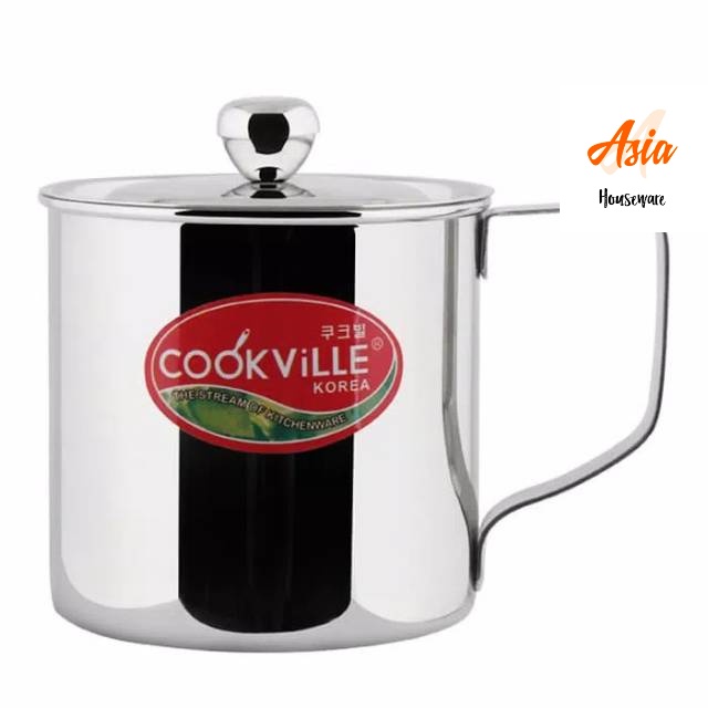 yangbaru- Cookville MUG W/cover Korea Stainless