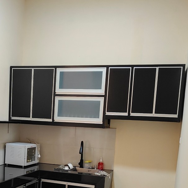 PROMO SPECIAL kitchen set atas alumunium Acp by request Rak dapur alumunium gantung