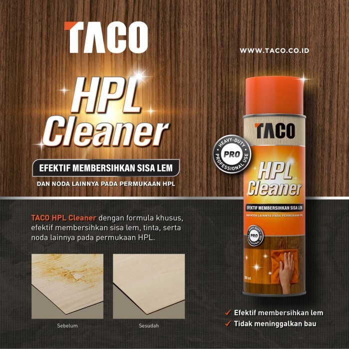 hpl cleaner taco pembersih noda lem hpl, PVC edging, vinyl /botol