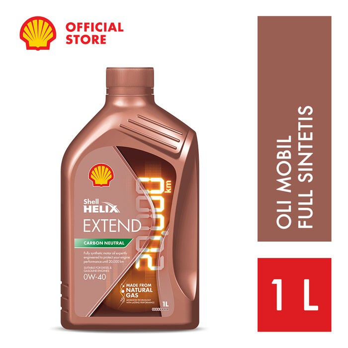 OLI MESIN MOBIL SHELL HELIX HX EXTEND 0W-40 (1L)