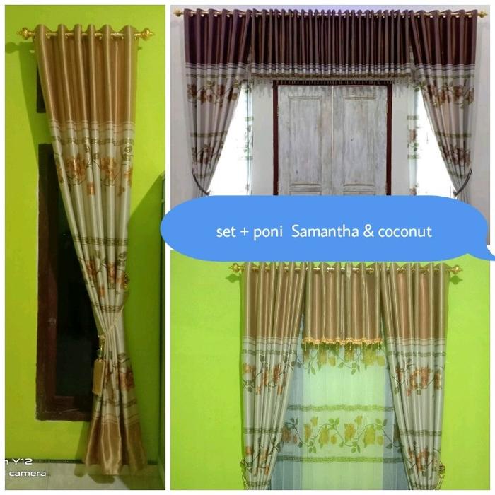 gorden set poni, COCONUT blackout super preum [ free huck + tali ]
