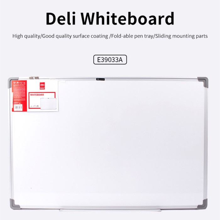 

Deli Whiteboard Papan Tulis Putih 4502600Mm 48In96In E39032A