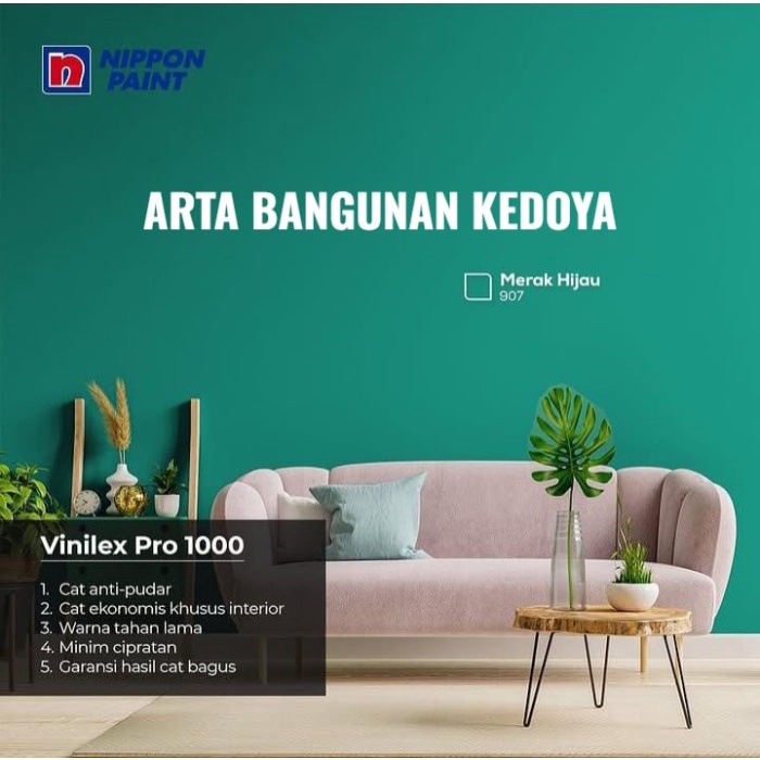 Cat Tembok Vinilex Pro 1000 Warna (22.5 Kg)