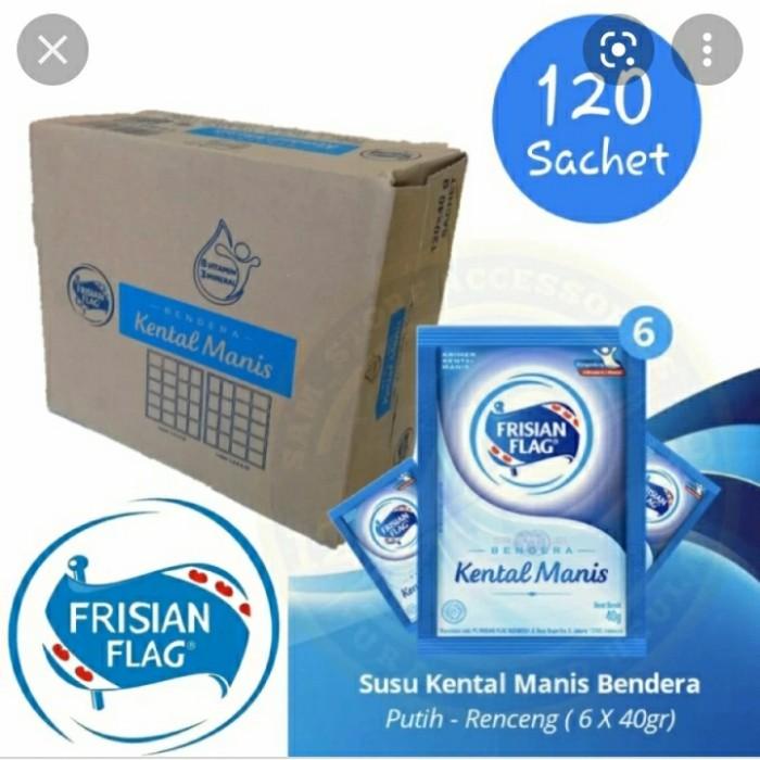 

KUYY SUSU BENDERA SACHET 1 DUS / 20 RENCENG SUSU KENTAL MANIS PUTIH COKLAT COD