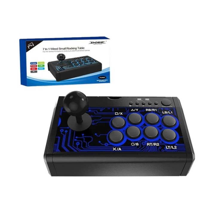 Dobe 7 In 1 Arcade Fighting Stick Ps4 / Ps3 / Xboxone S / Xbox360 / Pc