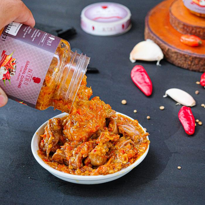 

terbaru !!! sambal bu djui sambal curang cumi arang best seller 150 gram makanan food ready