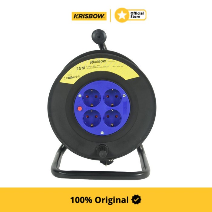 Krisbow Cable Reel Kabel Roll 25 Mtr