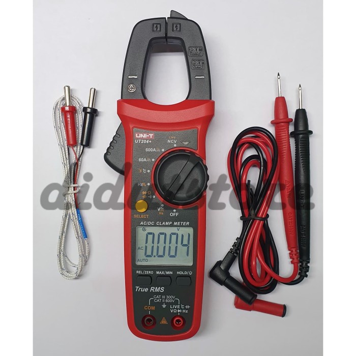 Tang Ampere Uni-T Ut204+ Ac/Dc True Rms Clamp Meter Ut-204+